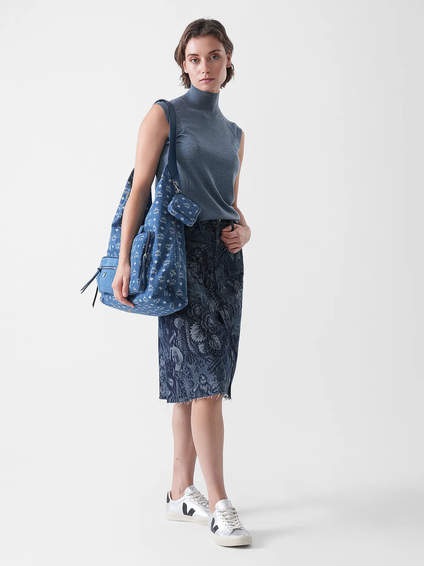 BOSS | Rollkragenpullover FIPINI | blau